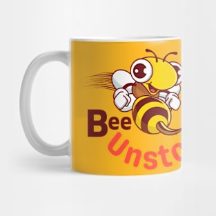 Be Unstoppable - Cute Smiling Bee Moving Fast About To Sting Mug